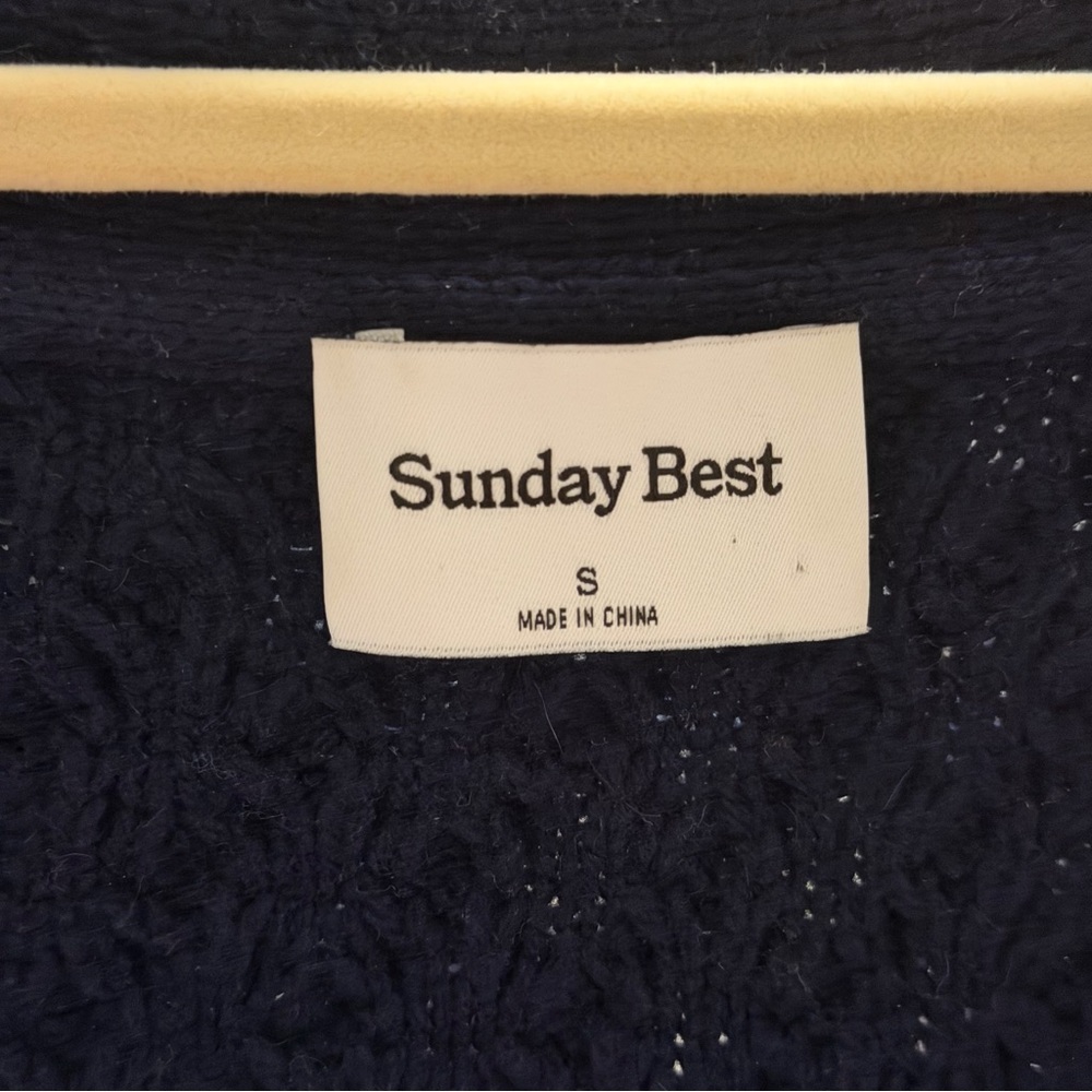 aritzia Sunday Best navy Peggy cardigan - Picture 3 of 5